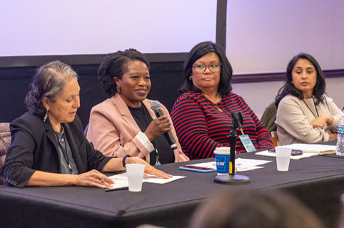 Lea speaking on a panel at NIIC 2024