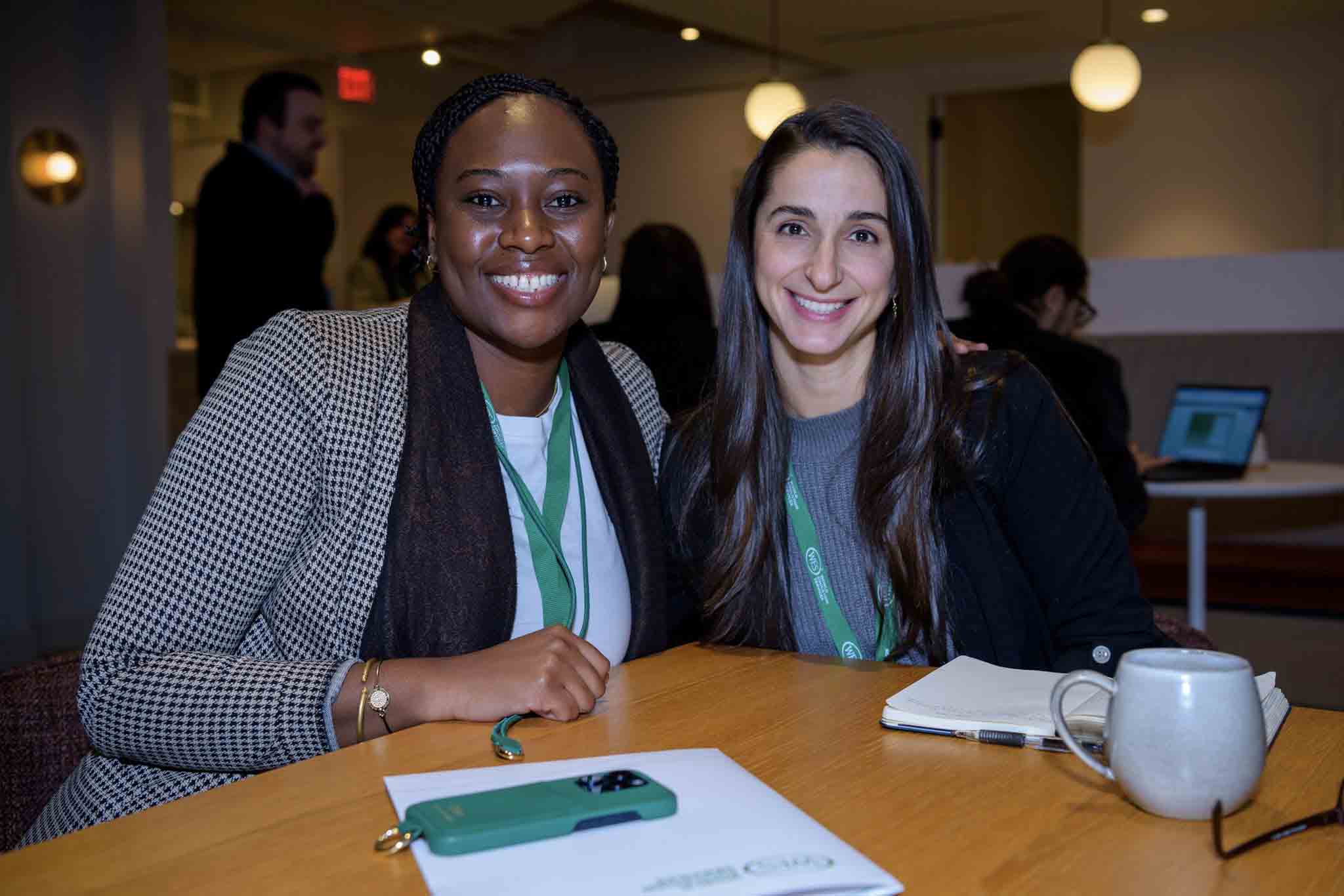 © David Trozzo, All Rights Reserved. Women at a WES event smiling