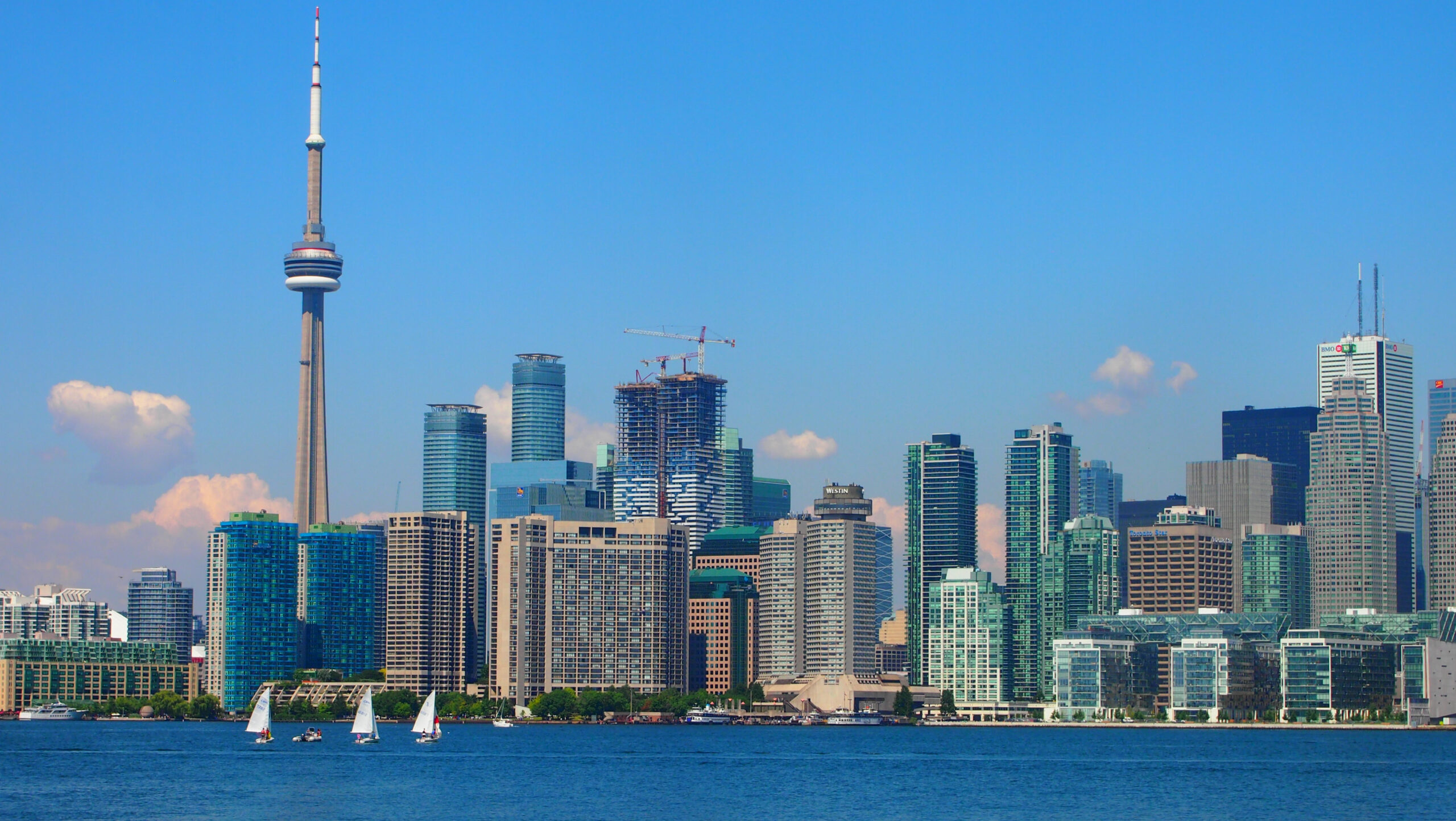 View of the city of Toronto from across the lake