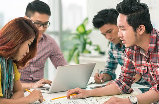 Professionals working together